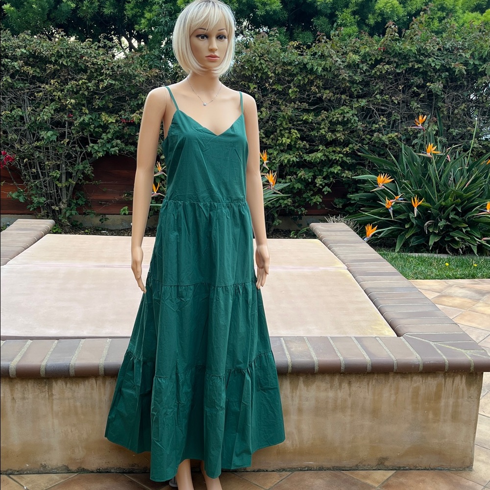 Lost + Wander Emerald Green Lovers Rock Maxi Dress
